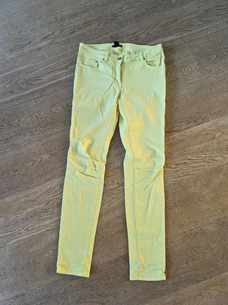 Spijkerbroek / Skinny Jeans H&M maat 36 dames - geel, H&M, Overige kleuren, Ophalen of Verzenden, Zo goed als nieuw