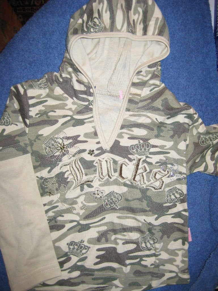 Shirt met capouchon, 104, Angel Wings, Ophalen of Verzenden, Zo goed als nieuw, Meisje, Shirt of Longsleeve
