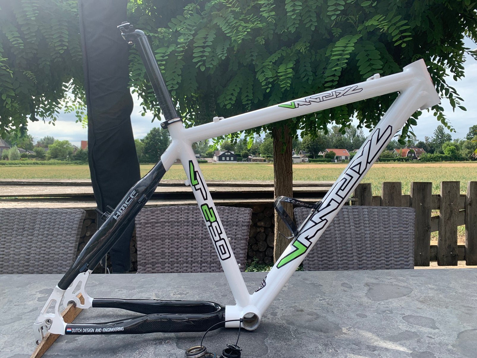 MTB frame Van Tuyl VT250, Fietsen en Brommers, Fietsonderdelen, Ophalen of Verzenden, Zo goed als nieuw, Frame, Aluminium