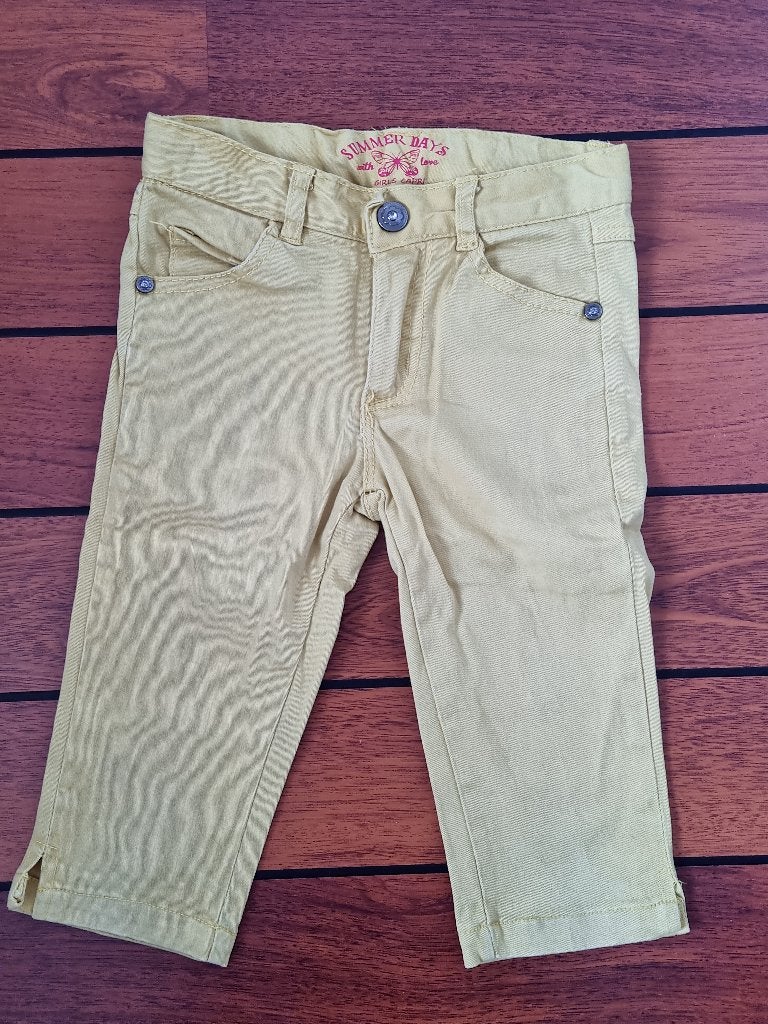 CAPRI broek maat 116 ** GEEL ** LEUK KLEURTJE **, Kinderen en Baby's, Kinderkleding | Maat 116, Ophalen of Verzenden, Gebruikt
