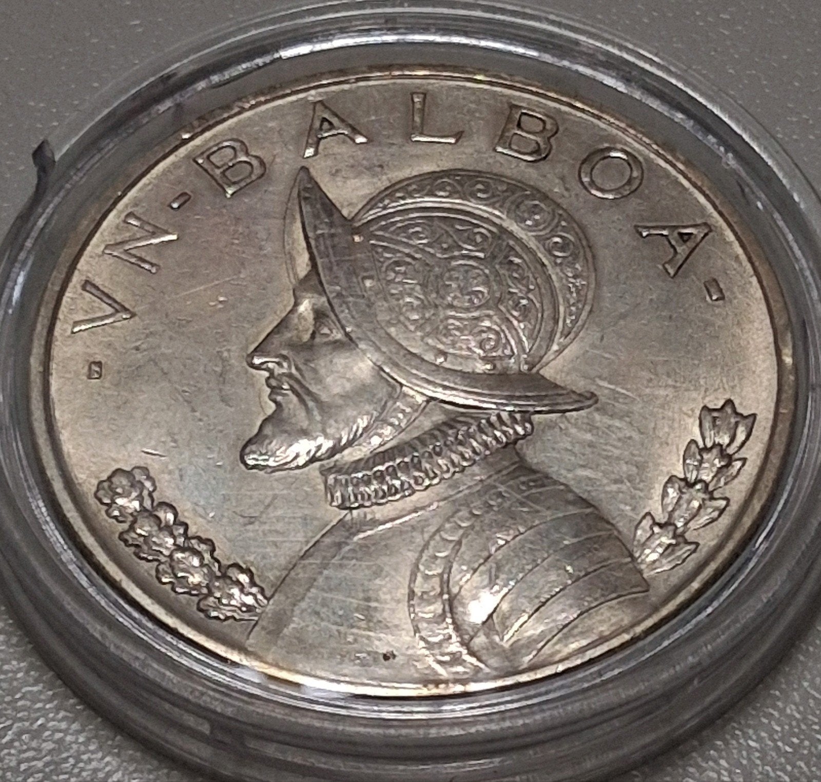 Zilveren 1 Balboa munt Panama 1947, Ophalen of Verzenden, Losse munt, Zilver