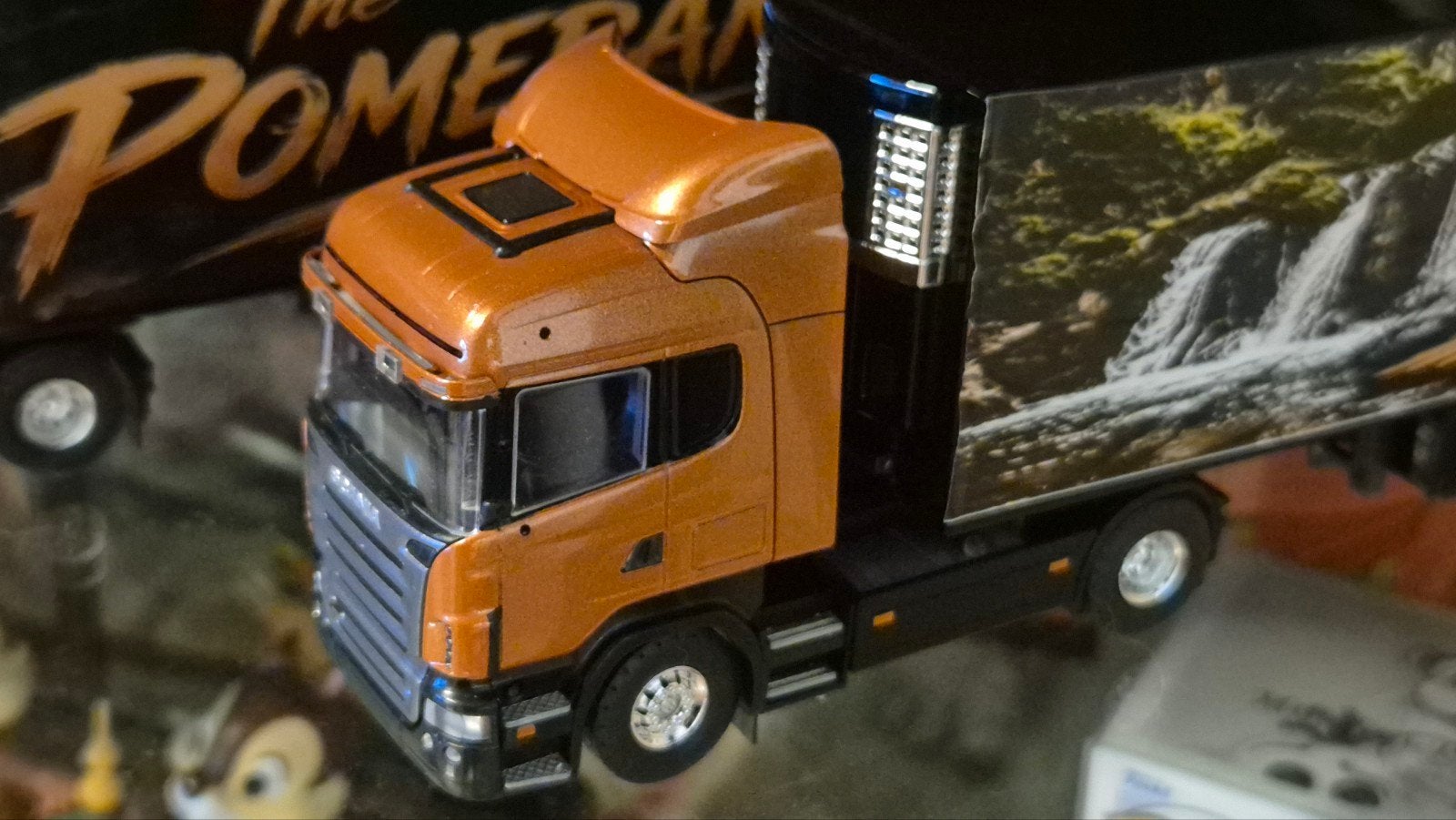 Tekno Scania vrachtwagen model, Hobby en Vrije tijd, Modelauto's | 1:50, Ophalen of Verzenden, Zo goed als nieuw, Bus of Vrachtwagen