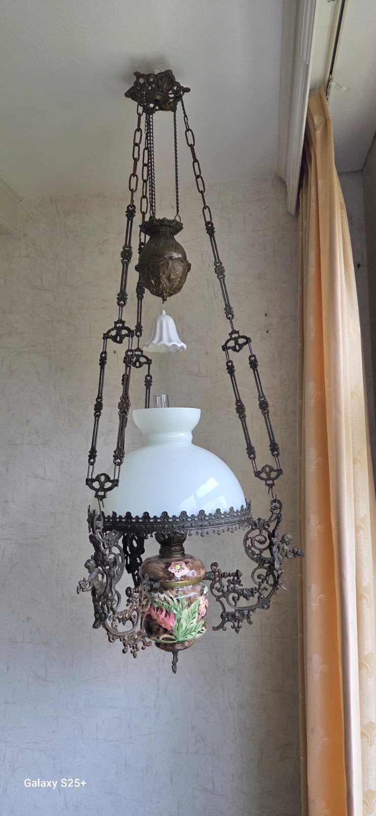 Vintage hanglamp, Antiek en Kunst, Ophalen of Verzenden