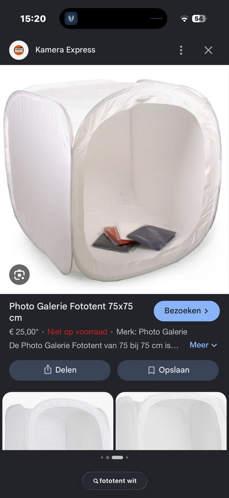 Fototent - Ideaal voor productfotografie, Ophalen, Gebruikt, Opvouwbaar, Mini fotostudio