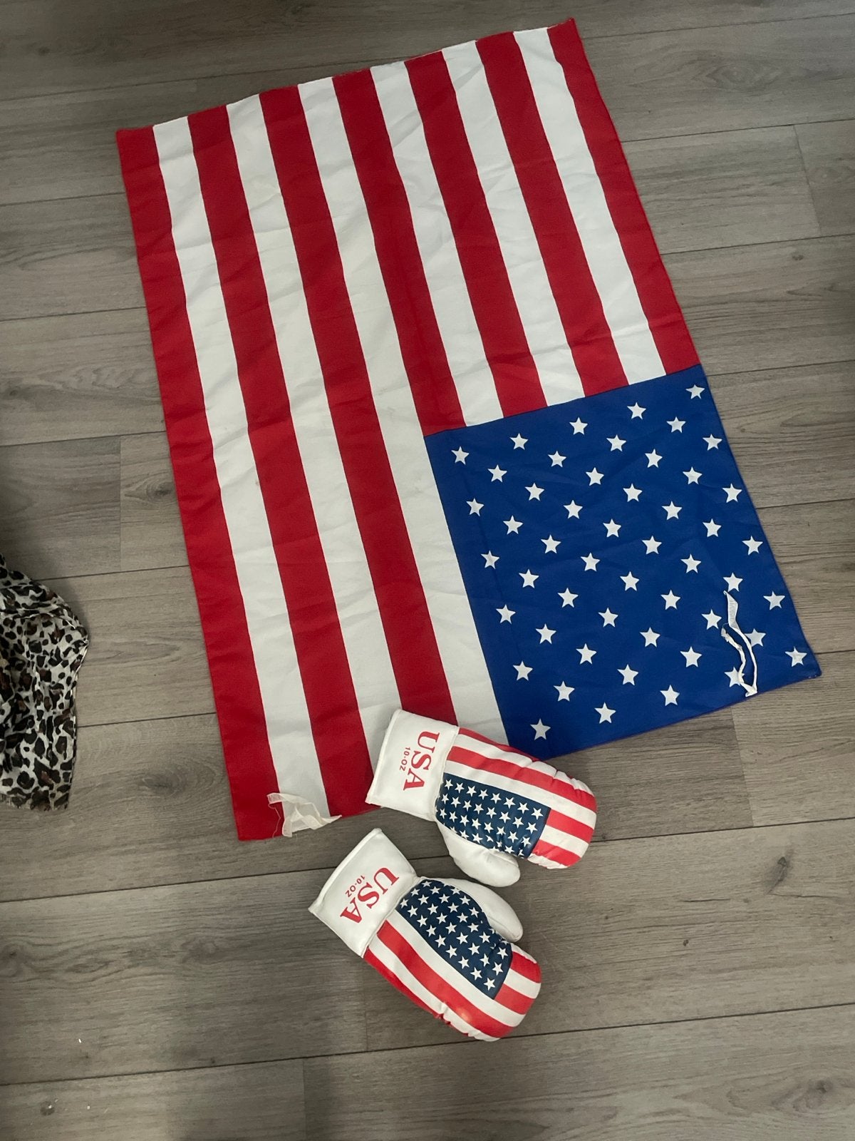 Bokshandschoenen USA Vlag Design - 10 OZ, Ophalen of Verzenden, Zo goed als nieuw, Bokshandschoenen