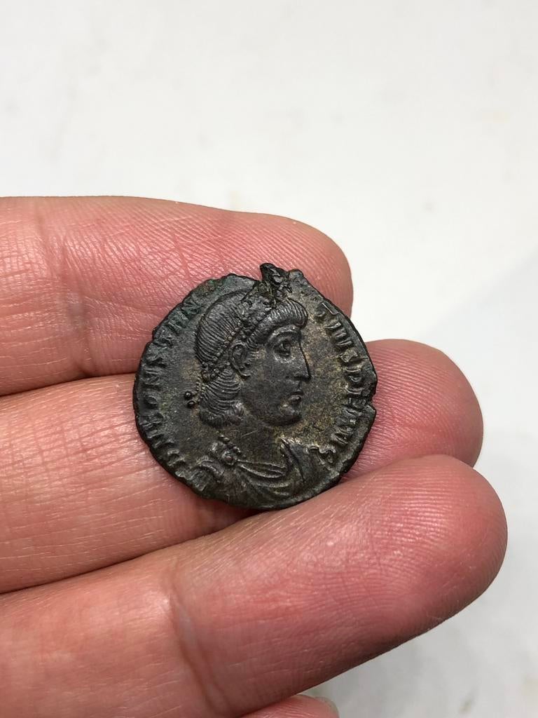 Romeinse munten, Follis - Constantius II, Verzenden, Italië, Losse munt