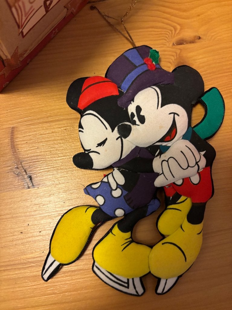 Kerst hanger Minnie en Mickey Mouse, Ophalen, Gebruikt