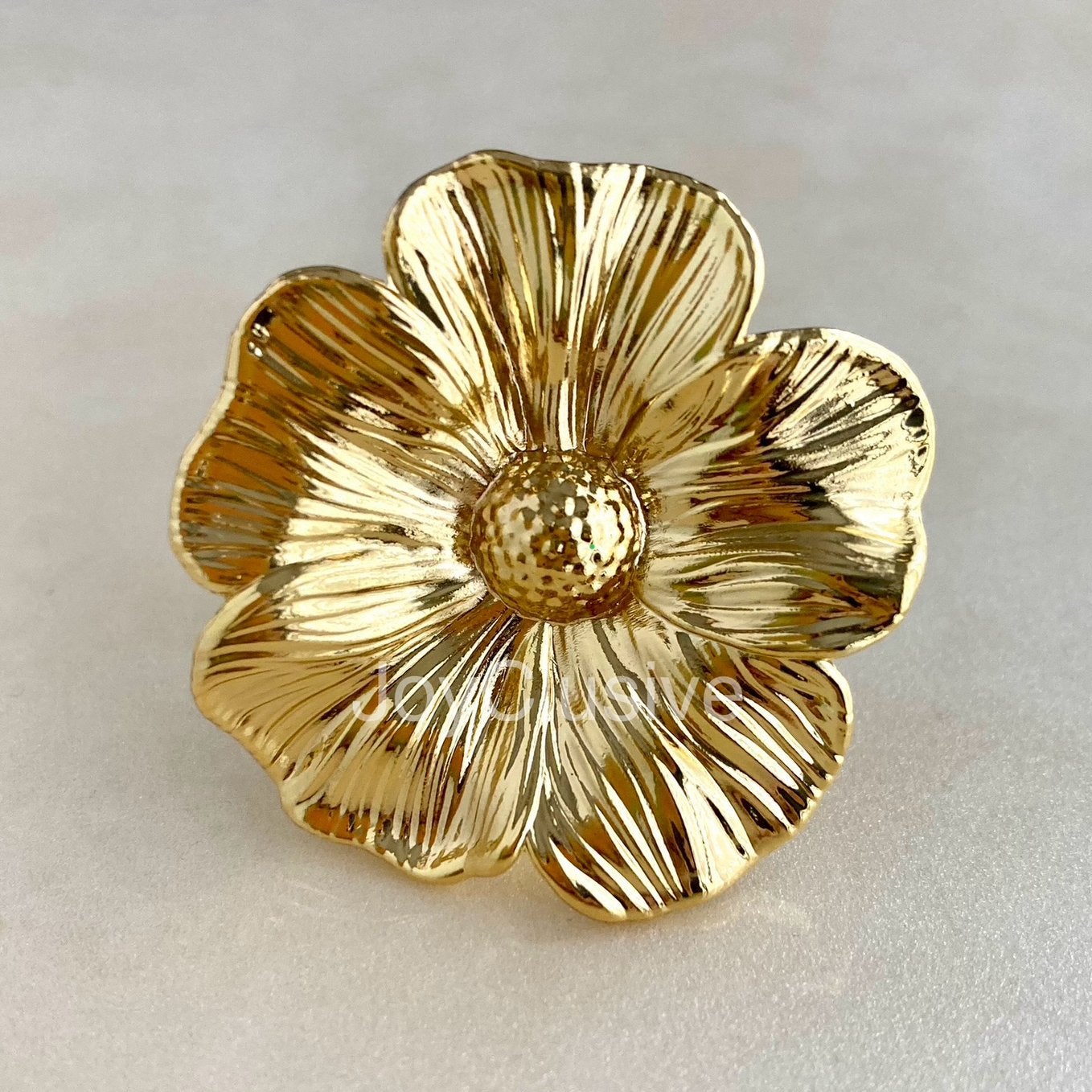 Fijngedetailleerde Bloem kastknop - Goud, Almere, JoyClusive, Nieuw, Ophalen of Verzenden