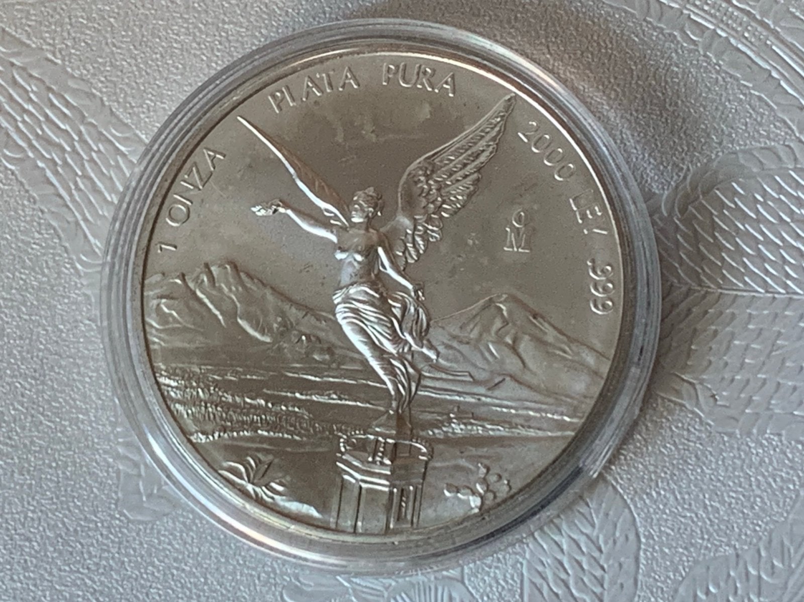 Zilver Libertad  mexico 1 oz schaars 2000 millenium jaar, Ophalen of Verzenden, Midden-Amerika, Zilver