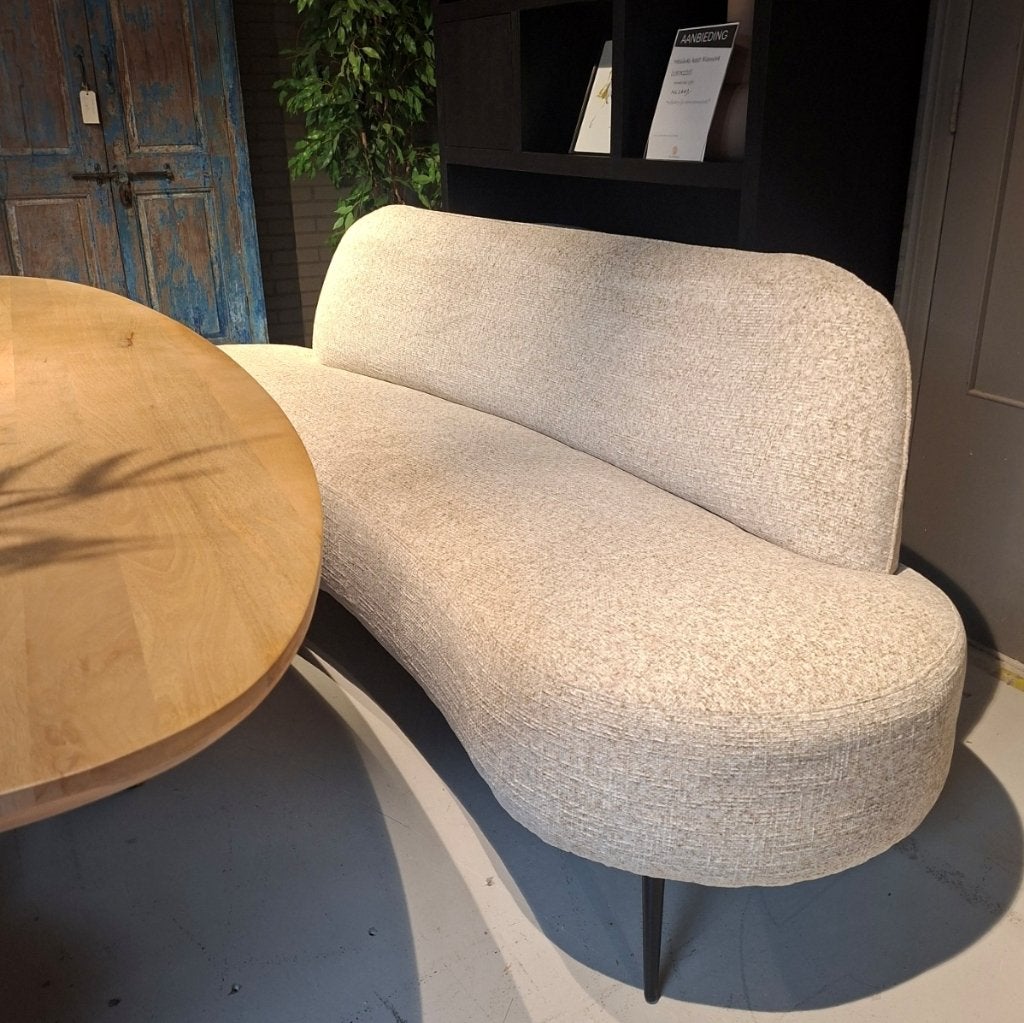 Camiel eettafelbank ovaal in vele stoffen en afmetingen, Huis en Inrichting, Stoelen, Ophalen, Overige kleuren, Nieuw, Eén