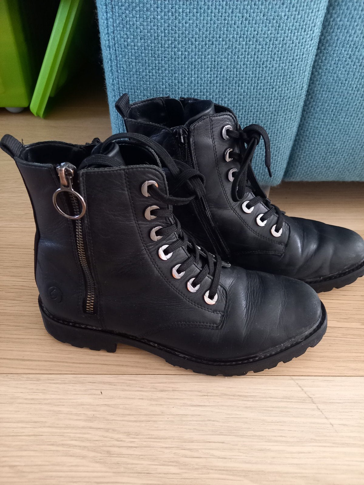 Remonte boots met veters en rits maat 38, Ophalen, Meisje, Laarzen
