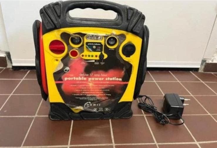 Draagbare power station 17amp. incl. compressor, Ophalen of Verzenden