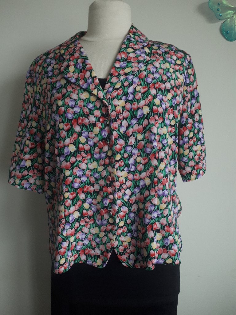 Blouse Tulpen maat 44, Overige kleuren, Verzenden, Maat 42/44 (L), Onbekend