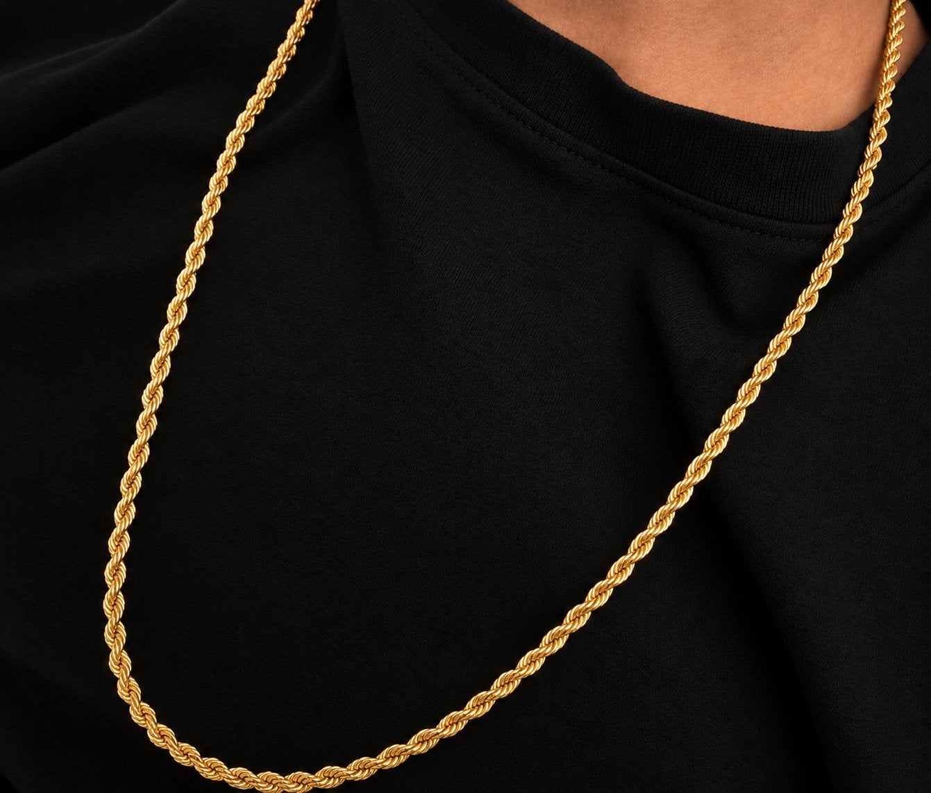 Prachtige 18 Karaat Gouden Rope Chain - 14.03 gram, 76cm, Ophalen of Verzenden, Gebruikt, Goud