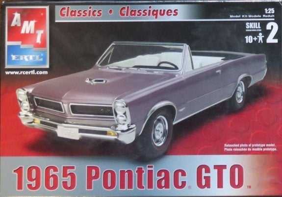 Bouwdoos 1965 Pontiac GTO convertible AMT, Overige merken, Auto, Groter dan 1:32, Nieuw
