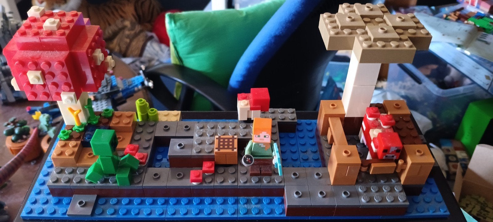 Lego Minecraft 21129 paddenstoelen eiland., Gebruikt, Minecraft, Lego, Ophalen of Verzenden