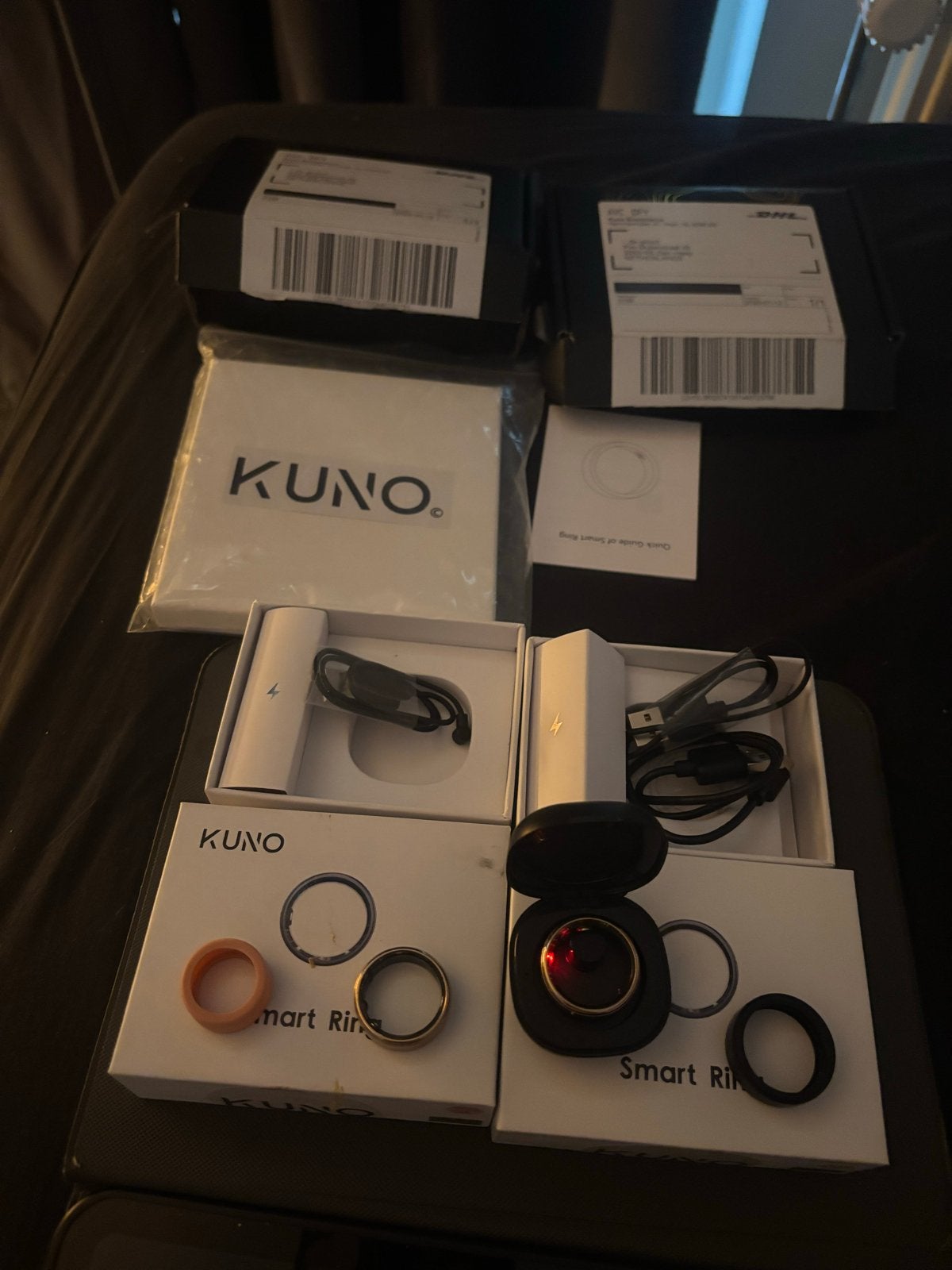 KUNO Smart Ring  1 ….gebruikt in orginele doos.2 X maat 11, Overige materialen, Verzenden, Nieuw, 17 tot 18