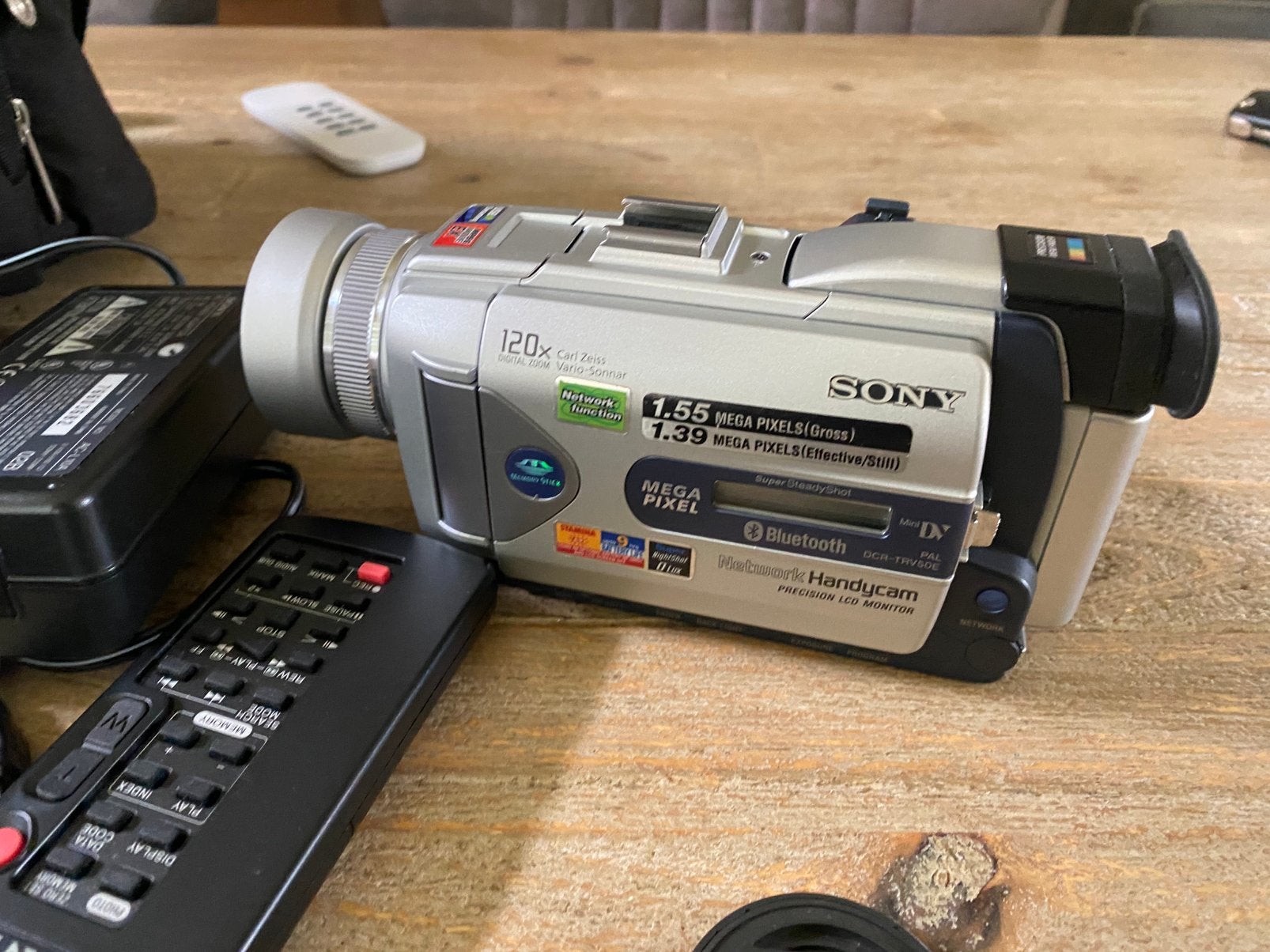 sony handycam dcr trv50e mini DV topklasse met bluetooth, Mini dv, Full HD, 20x of meer, Ophalen of Verzenden