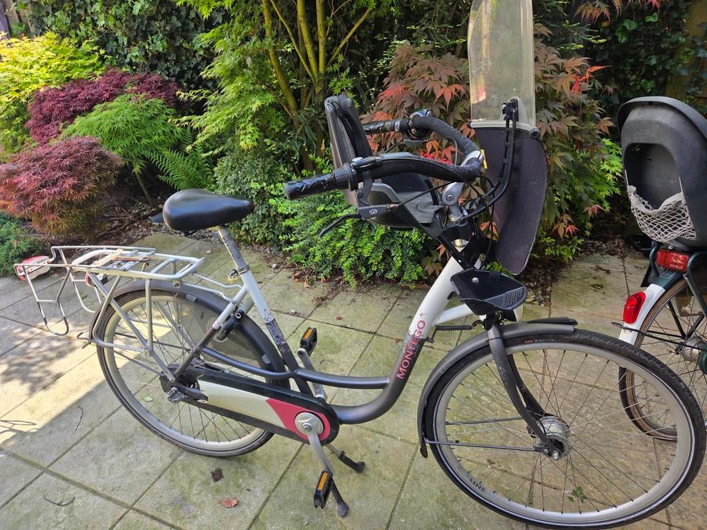 Werkende moederfiets met zitje en windscherm, Fietsen en Brommers, Fietsen | Dames | Moederfietsen, Ophalen