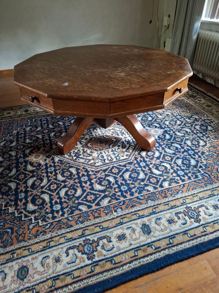 12 hoekige salontafel met 4 lades, Ophalen, 100 tot 150 cm, 50 tot 100 cm, Minder dan 50 cm