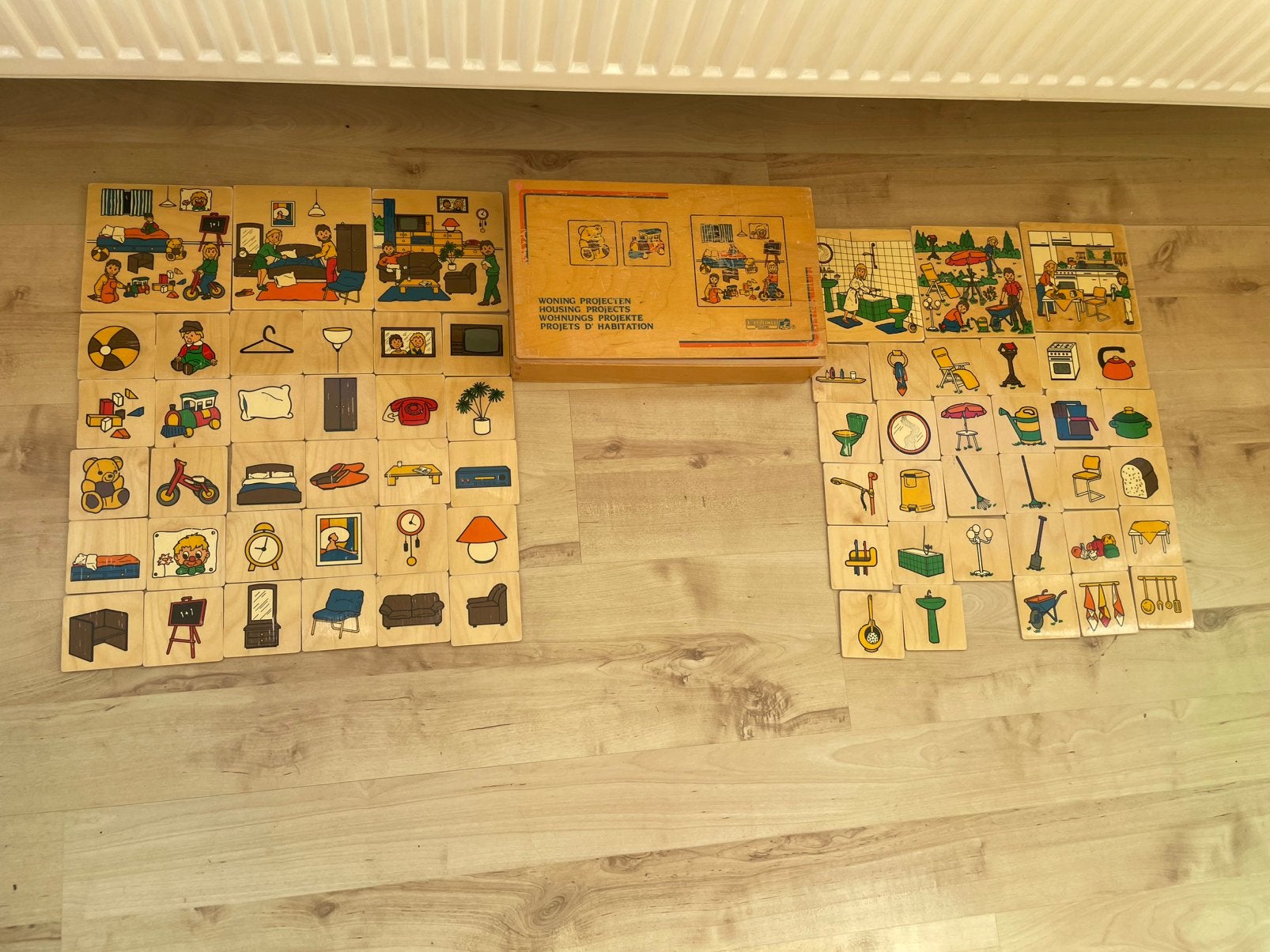 Houten Kist Educo Woning Projecten / Sorteerspel, Ophalen of Verzenden, Zo goed als nieuw