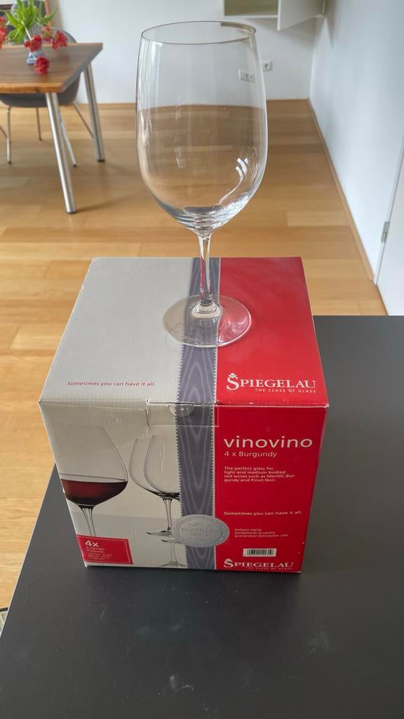 Spiegelau Vinovino Bourgogne wijnglazen (4 stuks), Huis en Inrichting, Keuken | Servies, Glas of Glazen, Nieuw, Ophalen of Verzenden