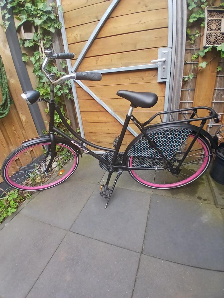 meisjesfiets, kinderfiets 26 inch, Fietsen en Brommers, Fietsen | Meisjes, Gebruikt, 26 inch of meer, Terugtraprem, Ophalen