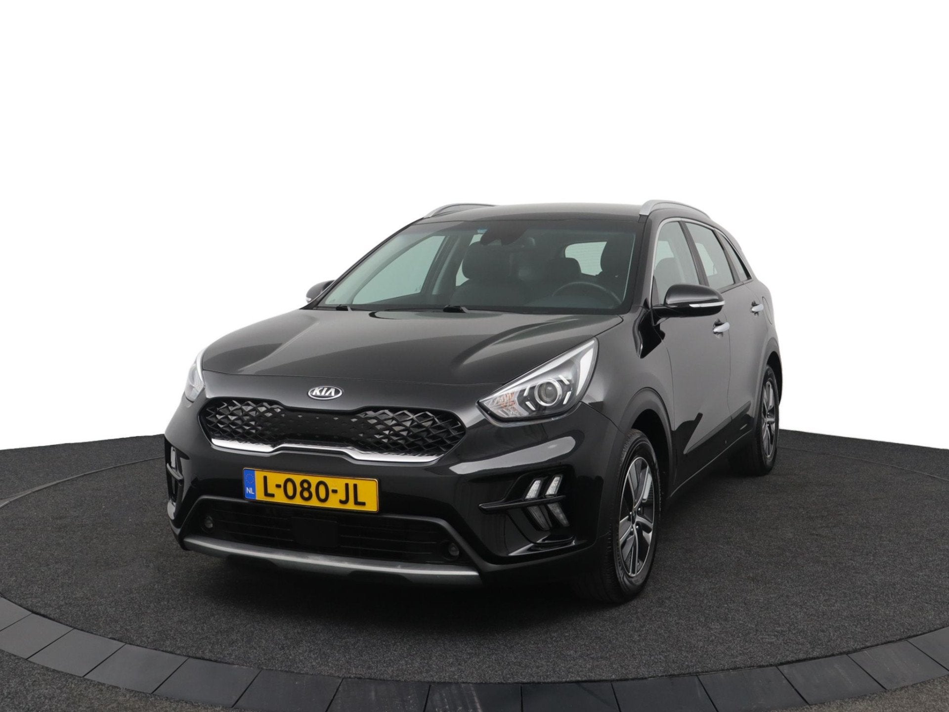 Kia Niro 1.6 GDi Hybrid DynamicLine - Trekhaak - Navigatie -, Auto's, 12 maanden, Gebruikt, Leder en Stof, Zwart