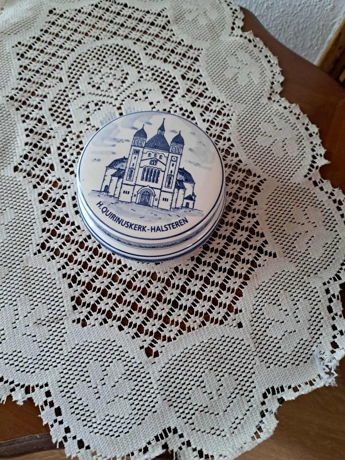 Delftsblauw sieraden doosje IN GOEDE STAAT, Antiek en Kunst, Ophalen
