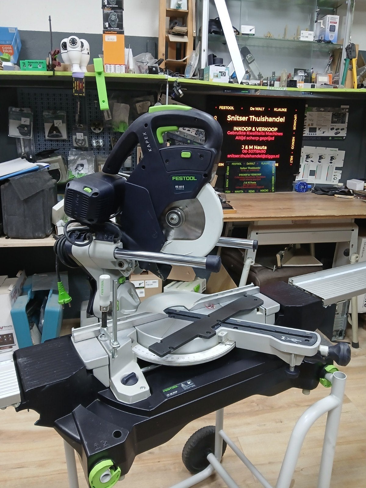 Festool Afkortzaag., Ophalen, Gebruikt, -, -