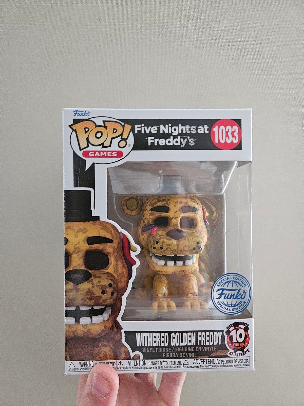 FUNKO POP (FNAF) Witherd golden freddy, Ophalen of Verzenden