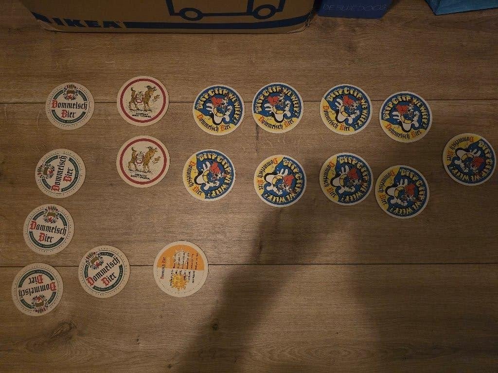 Vintage Dommelsch bierviltjes, Ophalen of Verzenden, Gebruikt, Viltje(s), Dommelsch