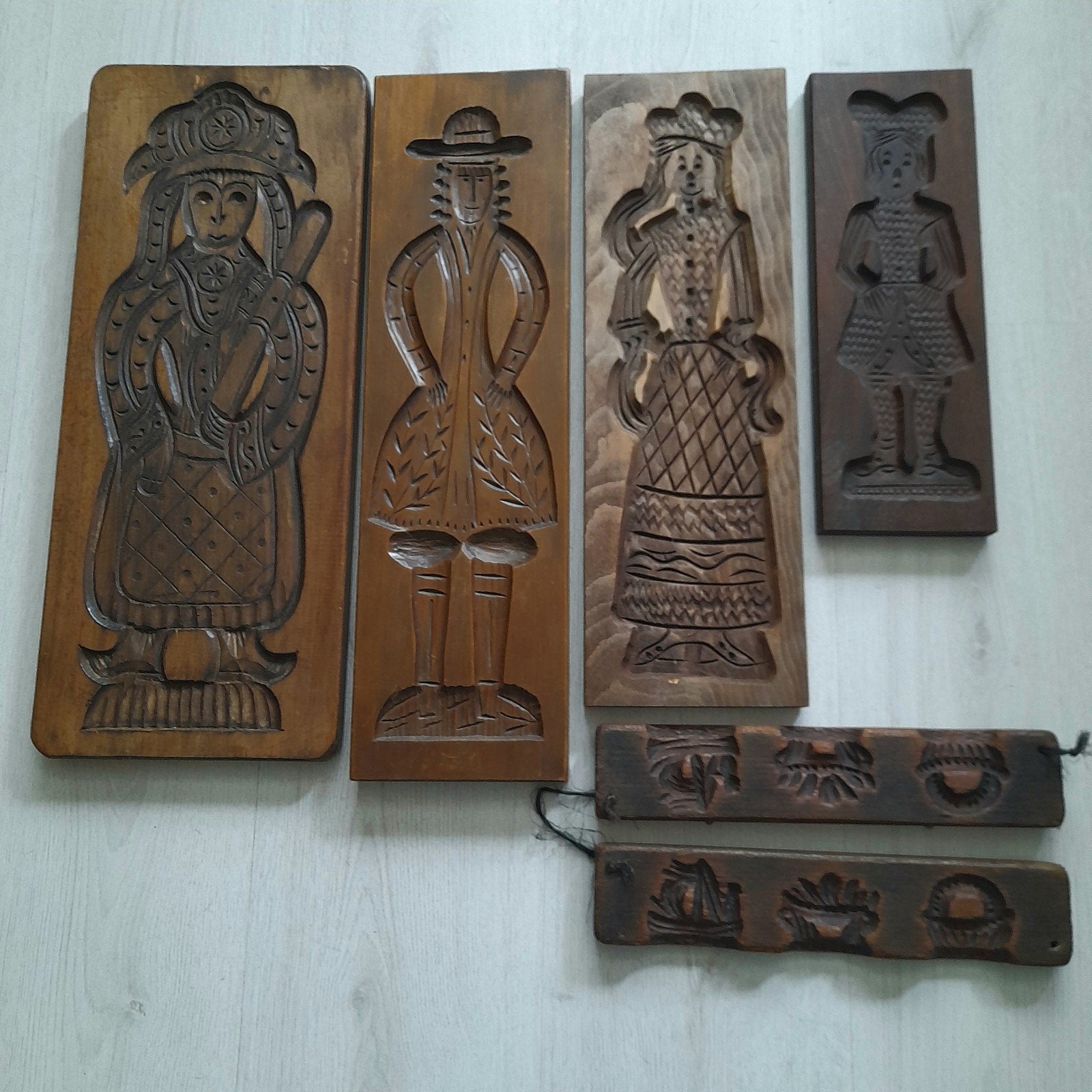 Diverse oude en antieke speculaasplanken koekplanken, Ophalen of Verzenden