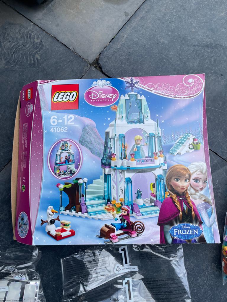 Lego Disney Princess Elsa's Sprankelende Ijskasteel 41062, Lego, Ophalen of Verzenden, Zo goed als nieuw, Compleet