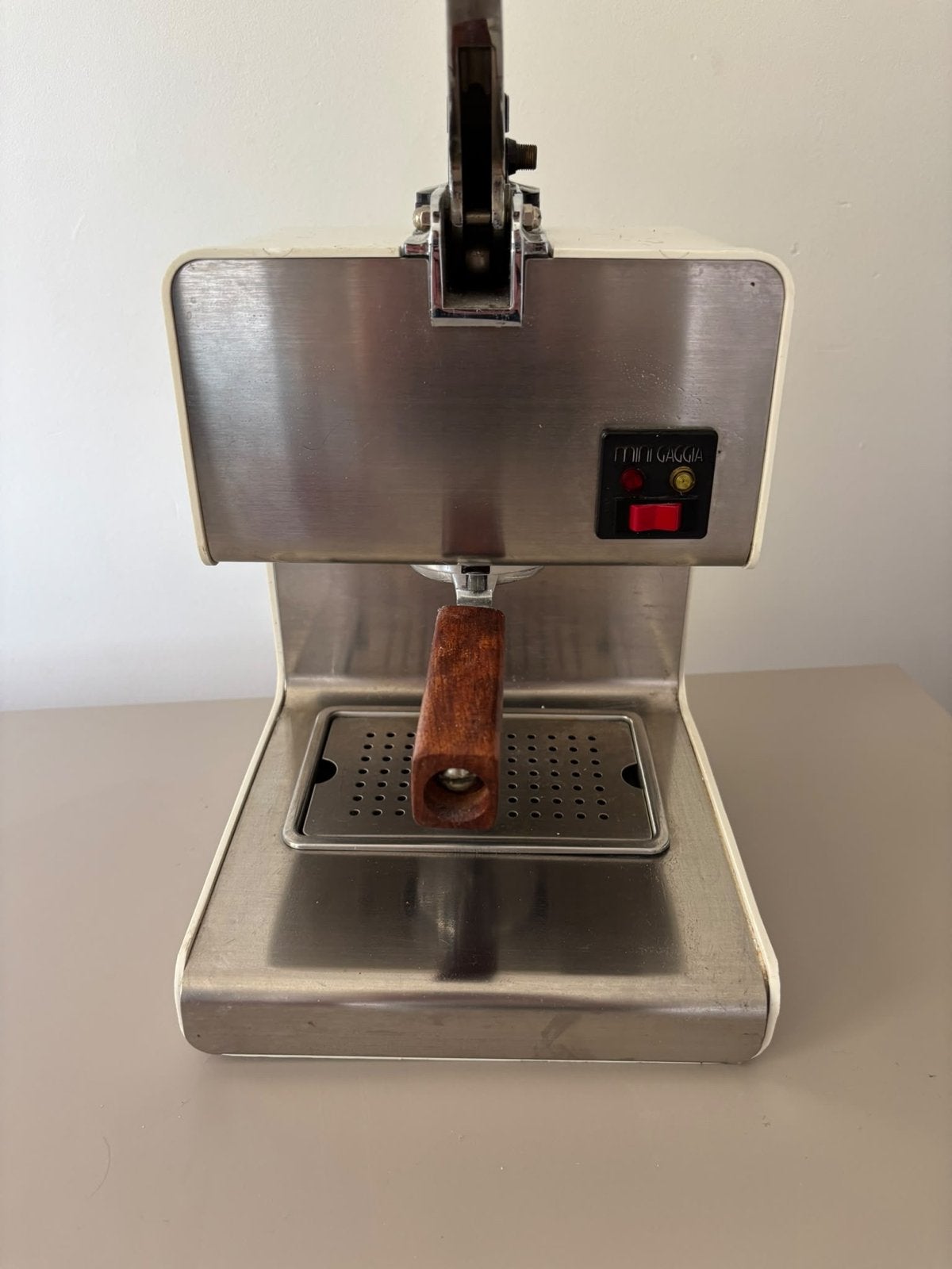 Vintage Gaggia mini Espresso Apparaat, Gebruikt, Espresso apparaat, Gemalen koffie, Ophalen of Verzenden