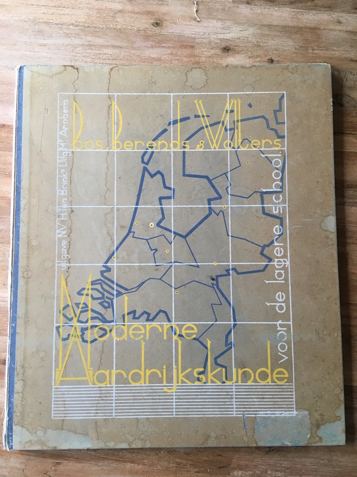 Moderne aardrijkskunde voor de lagere school (2x), Antiek en Kunst, Antiek | Boeken en Bijbels, Ophalen of Verzenden