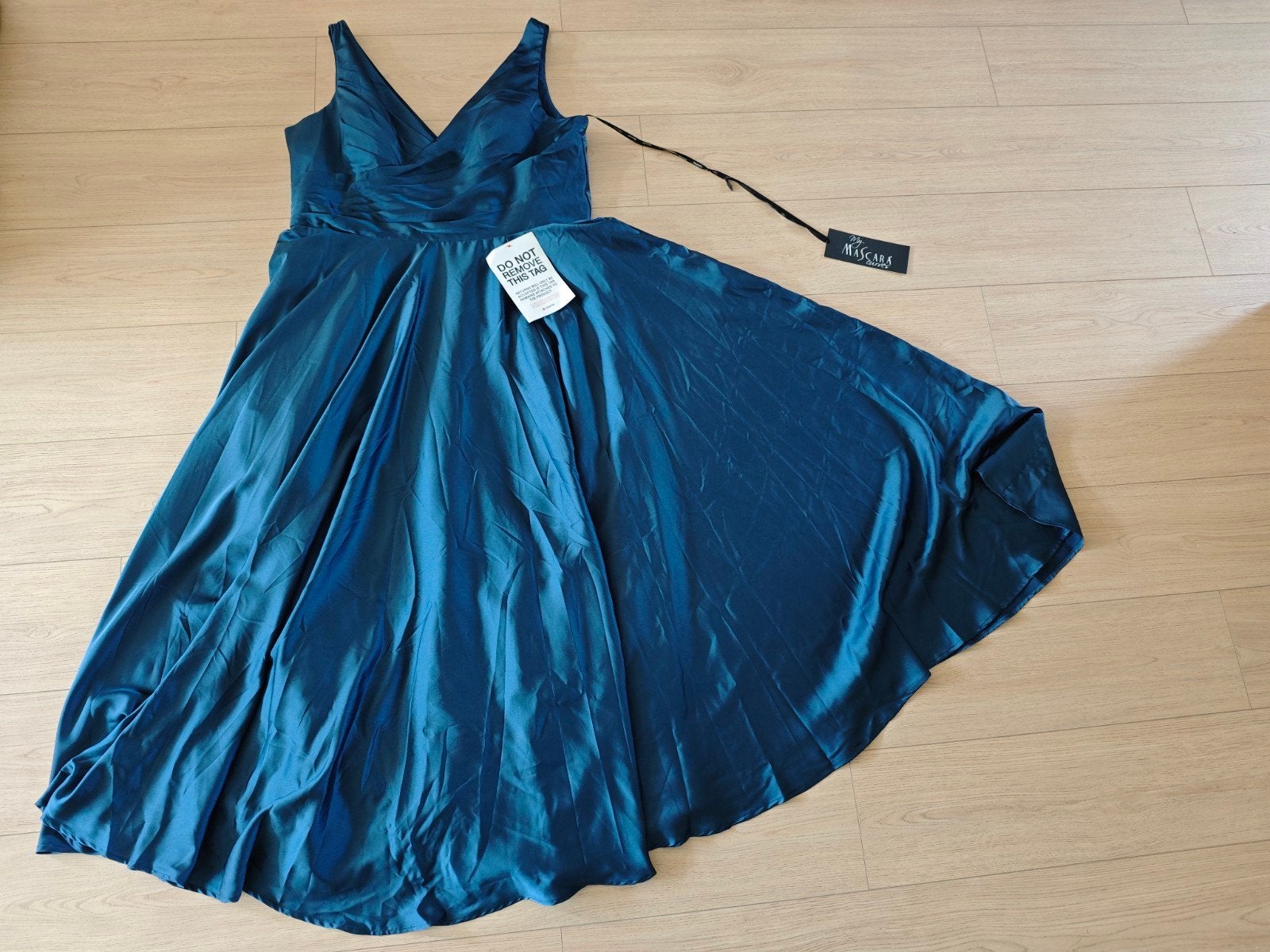 Nieuw: My Mascara Curves gala jurk (navy blauw), Galajurk, Blauw, Maat 46/48 (XL) of groter, Nieuw