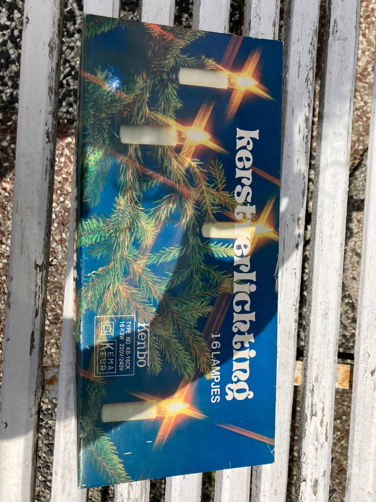 Vintage kerstverlichting, Ophalen, Gebruikt