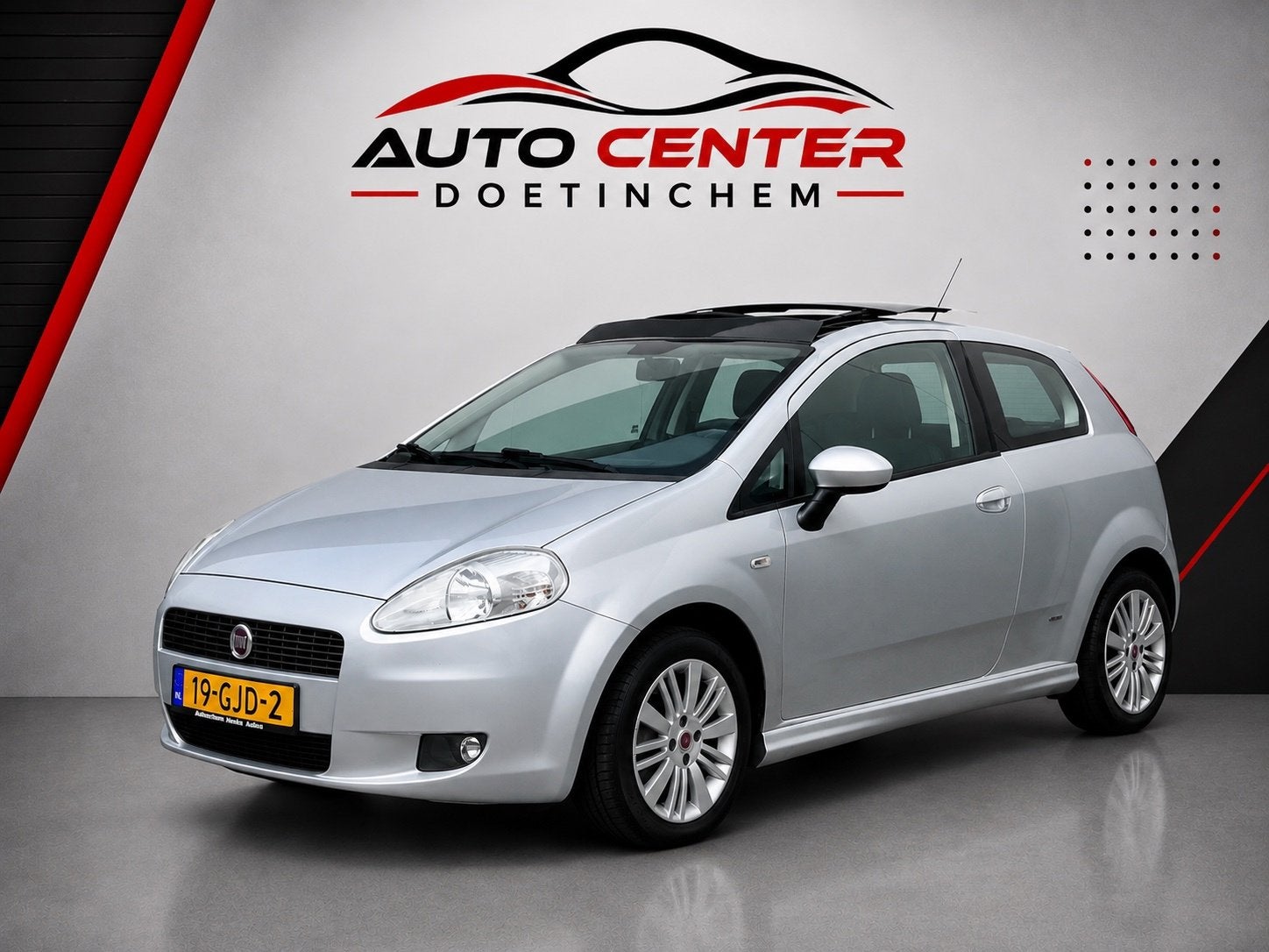 Fiat Grande Punto 1.4 Dynamic Panoramadak Airco NweApk, Auto's, Voorwielaandrijving, Stof, 4 cilinders, 400 kg