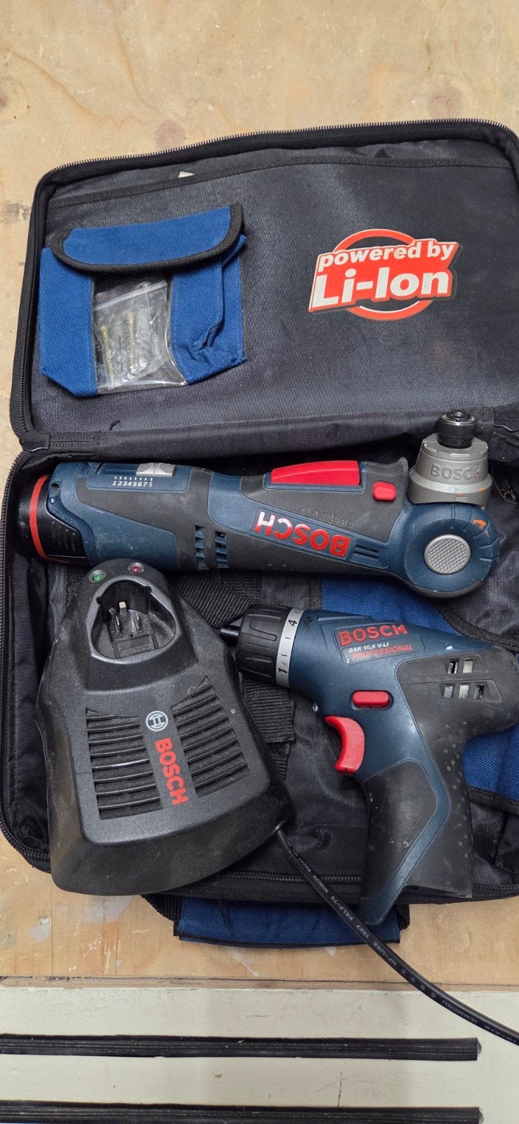 Bosch Boor- en Schroefmachine met Multitool Set, Gebruikt, Variabele snelheid, Ophalen of Verzenden, Boor- en Schroefmachine