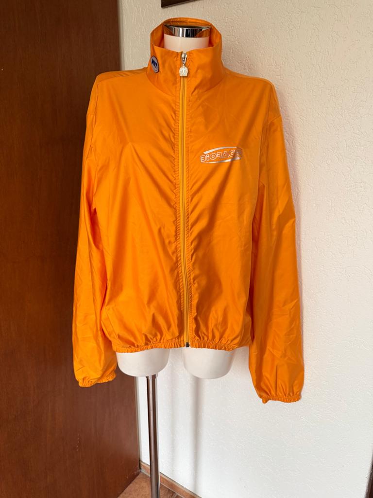 Dun nylon jasje maat XL - Oranje Bioracer, Ophalen of Verzenden, Gedragen, Maat 46/48 (XL) of groter, Oranje