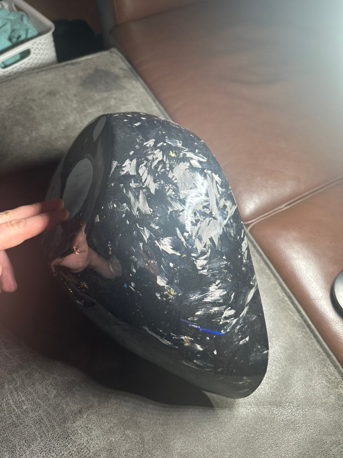 Zip sp forged carbon spatbord goude flakes, Ophalen of Verzenden, Zo goed als nieuw, Kap, Piaggio