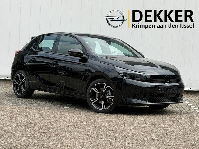 Opel Corsa 1.2 Turbo Hybrid GS met CarPlay, Camera, 17inch V, Auto's, 12 maanden, Stof, Gebruikt, Zwart