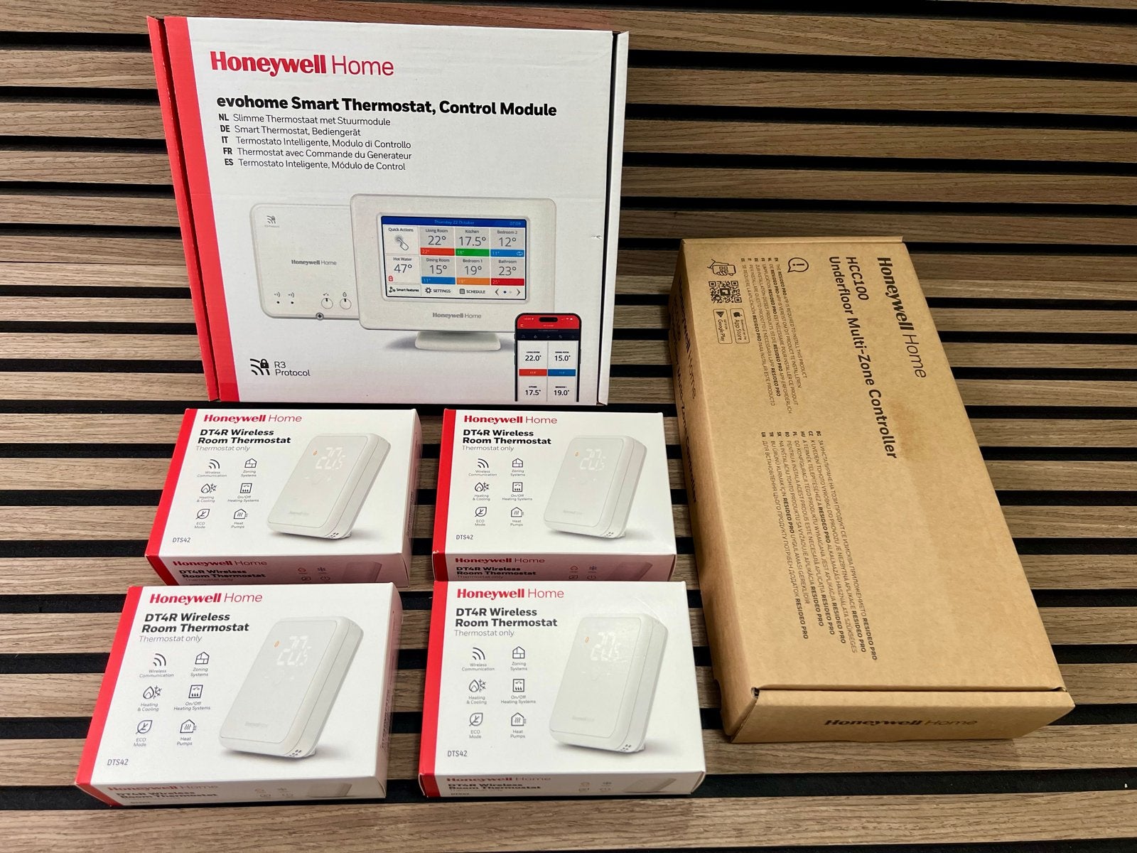 Honeywell Evohome Vloerverwarming System, Doe-het-zelf en Verbouw, Verzenden, Slimme thermostaat, Nieuw