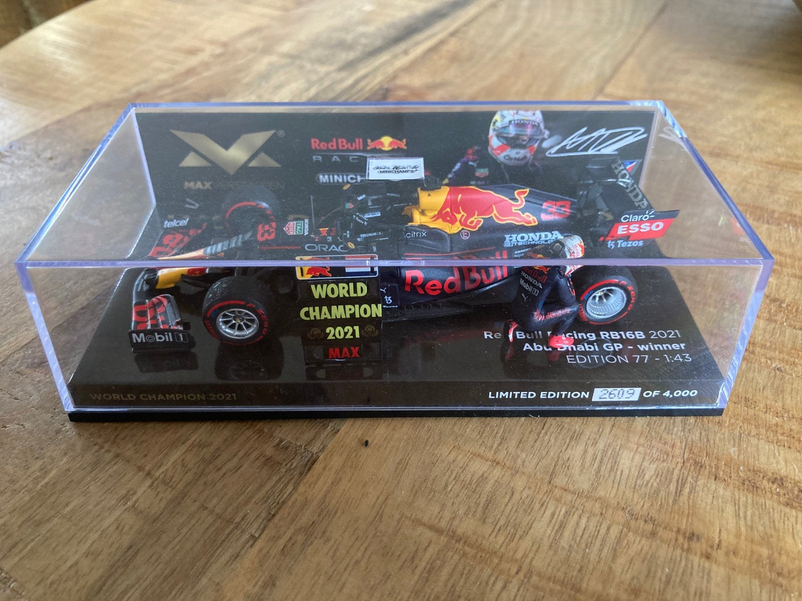 Max Verstappen world champion 2021 Redbull racing rb16b 2021, Ophalen of Verzenden, Nieuw, Formule 1