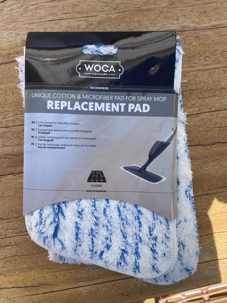 WOCA Katoen & Microvezel Vervangpad voor Spray Mop, Ophalen, Mop of Dweil