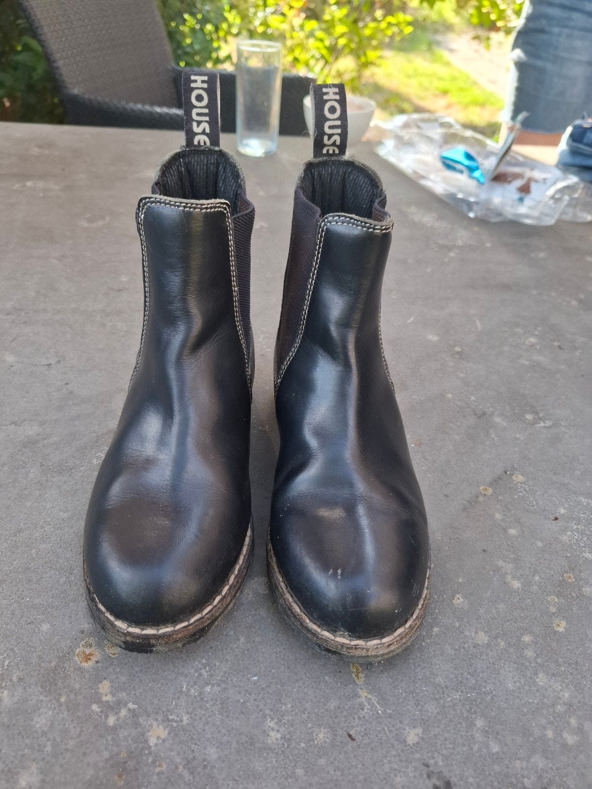 Zwarte lederen jodhpurs maat 31, Dieren en Toebehoren, Ophalen, Zo goed als nieuw, Veelzijdigheid