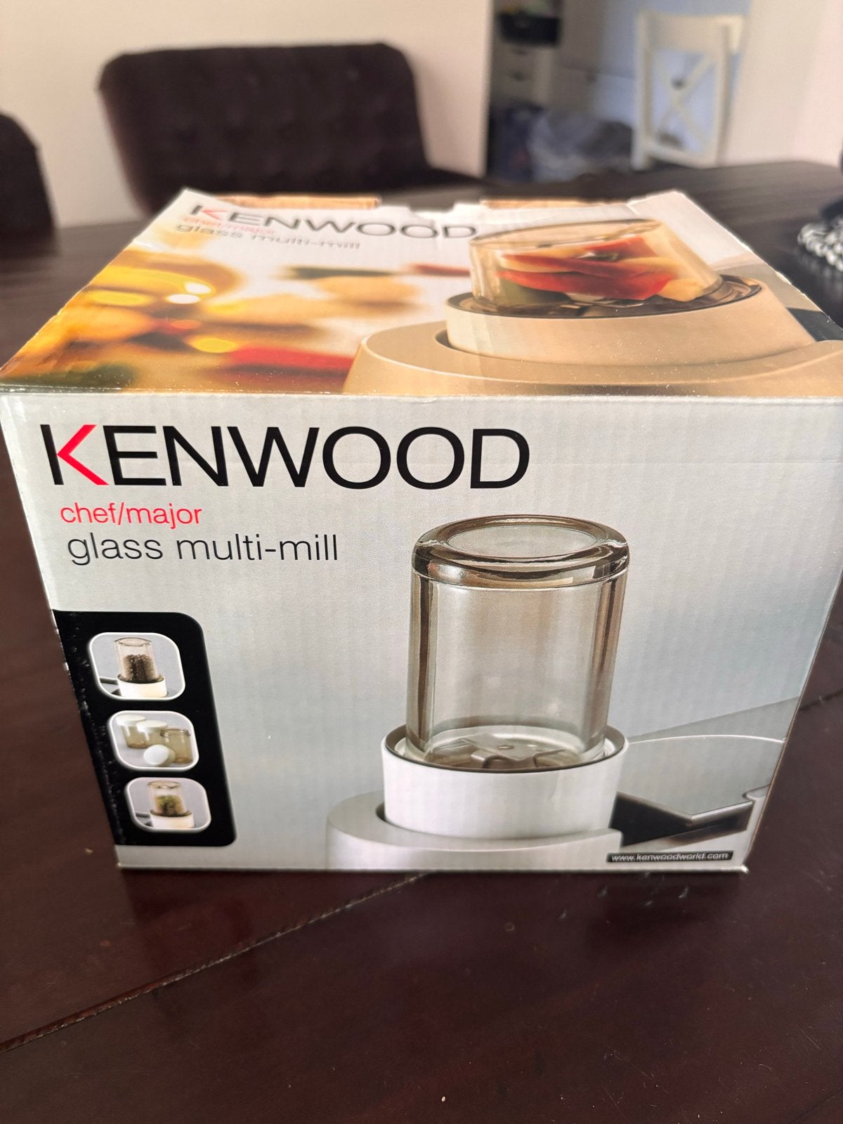 Kenwood Chef/Major Glass Multi-Mill, Witgoed en Apparatuur, Keukenmixers, Ophalen of Verzenden, Zo goed als nieuw, Vaatwasserbestendig
