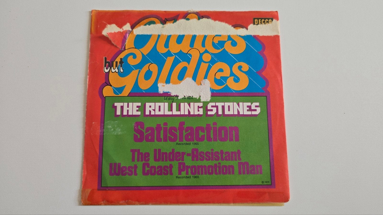 The Rolling Stones Satisfaction - Vinyl Single, Ophalen of Verzenden, Zo goed als nieuw, Pop
