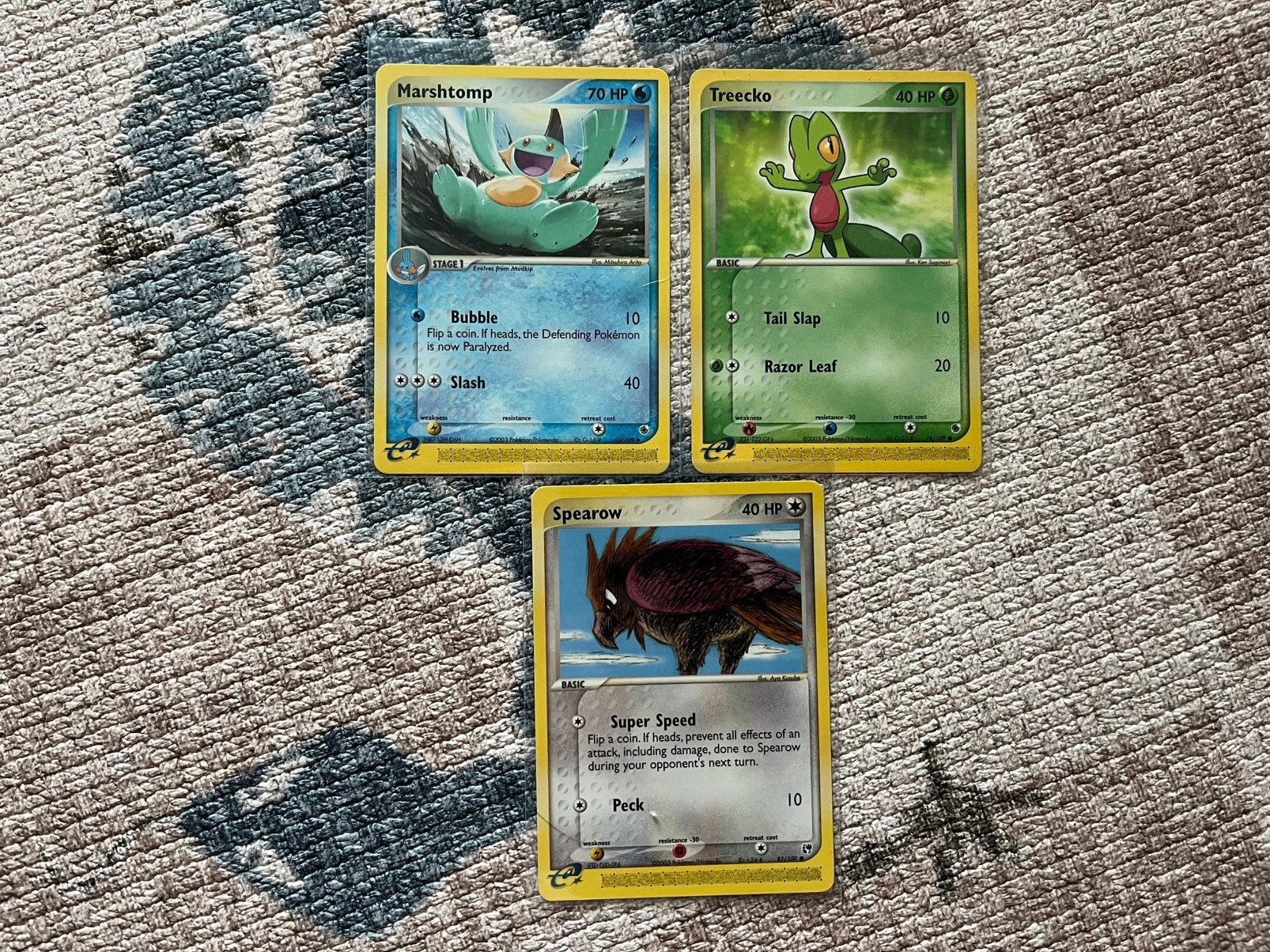 Vintage e-Card Pokemon lot - 3 common kaarten, Ophalen of Verzenden, Zo goed als nieuw, Meerdere kaarten